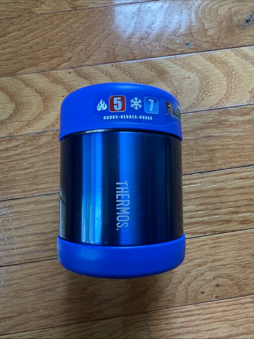 Thermos FUNtainer stainless steel insulated food jar blue